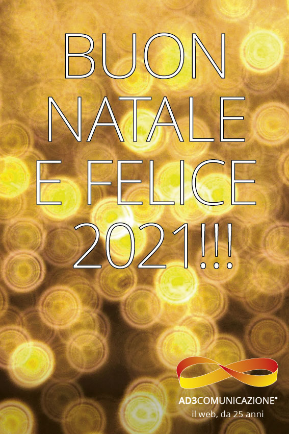 Auguri di buon natale e di un felice 2020 da AD3 comunicazione!!